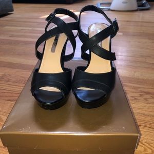 Audrey Brooke Abraham Black High Heel Size 7.5